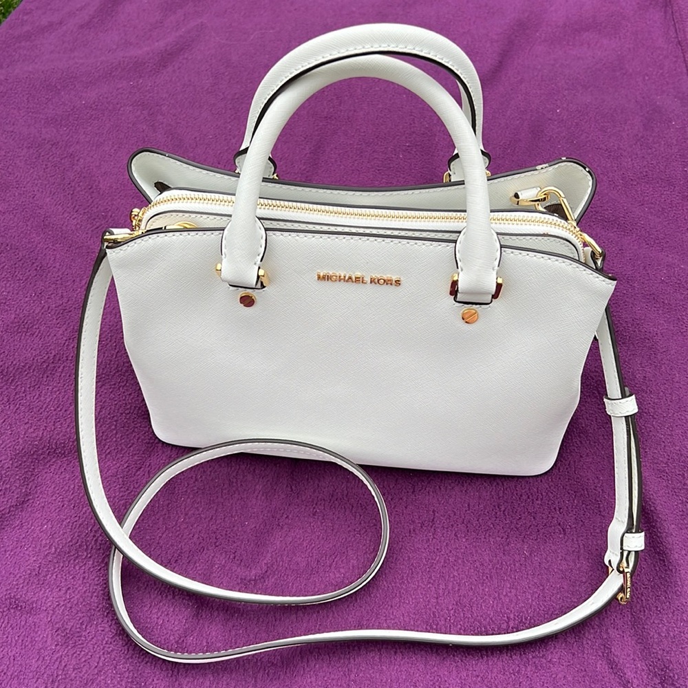 MICHAEL KORS - Saffiano Leather - White - Satchel - Picture 9 of 16